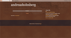 Desktop Screenshot of andreasholmberg.blogspot.com