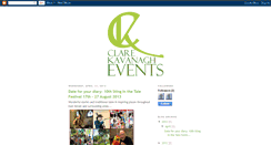 Desktop Screenshot of clarekavanaghevents.blogspot.com