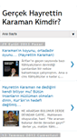Mobile Screenshot of gercekhayrettinkaraman.blogspot.com