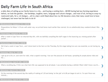 Tablet Screenshot of farmlifeinsouthafrica.blogspot.com