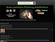 Tablet Screenshot of bassjunkiesfishingaddiction.blogspot.com