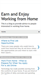 Mobile Screenshot of earning-from-home-tips.blogspot.com