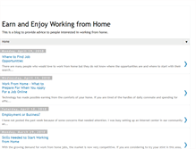 Tablet Screenshot of earning-from-home-tips.blogspot.com
