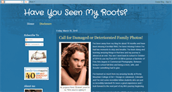 Desktop Screenshot of haveyouseenmyroots.blogspot.com