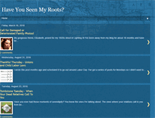 Tablet Screenshot of haveyouseenmyroots.blogspot.com