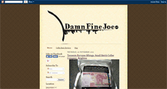 Desktop Screenshot of damnfinejoe.blogspot.com