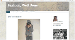 Desktop Screenshot of fashion-well-done.blogspot.com