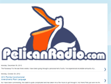 Tablet Screenshot of pelicanradio.blogspot.com