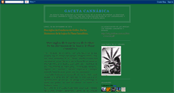 Desktop Screenshot of gacetacannabica.blogspot.com