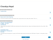 Tablet Screenshot of nepalchanakya.blogspot.com
