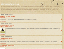 Tablet Screenshot of maryam--jameelah.blogspot.com