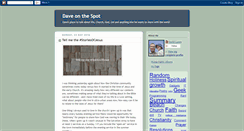 Desktop Screenshot of daveonthespot.blogspot.com