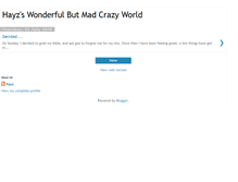 Tablet Screenshot of hayzwonderfulmadbutcrazyworld.blogspot.com