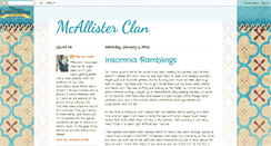 Desktop Screenshot of mandkmcallister.blogspot.com