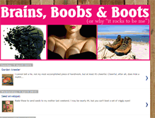 Tablet Screenshot of brainsboobsboots.blogspot.com