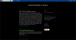 Desktop Screenshot of cheesefrog.blogspot.com