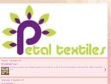 Tablet Screenshot of petaltextiles.blogspot.com