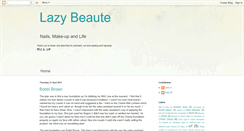 Desktop Screenshot of lazybeaute.blogspot.com