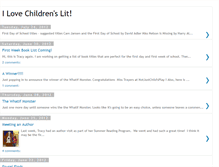 Tablet Screenshot of ilovechildrenslit.blogspot.com