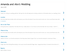 Tablet Screenshot of amandaandalexswedding.blogspot.com