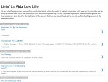 Tablet Screenshot of lavidalowlife.blogspot.com