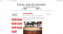 Desktop Screenshot of causeforgumption.blogspot.com