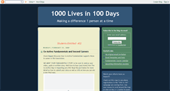 Desktop Screenshot of 1000in100.blogspot.com