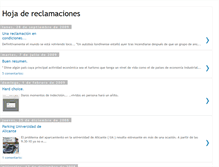 Tablet Screenshot of hojadereclamaciones.blogspot.com
