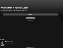 Tablet Screenshot of ankush-koundal.blogspot.com