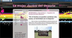 Desktop Screenshot of lamujeryeldeporte.blogspot.com