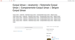 Desktop Screenshot of despre-corpul-uman.blogspot.com