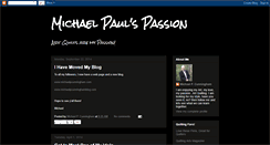 Desktop Screenshot of michaelpaulspassion.blogspot.com