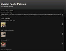 Tablet Screenshot of michaelpaulspassion.blogspot.com
