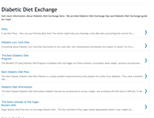 Tablet Screenshot of diabeticdietexchange.blogspot.com