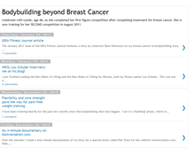 Tablet Screenshot of bodybuildingbeyondbreastcancer.blogspot.com