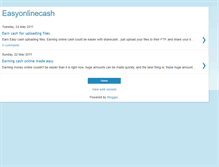 Tablet Screenshot of earn-easy-money-cash.blogspot.com