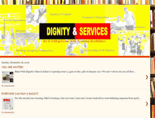 Tablet Screenshot of dignityandservices.blogspot.com