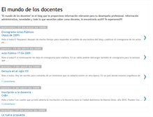 Tablet Screenshot of elmundodelosdocentes.blogspot.com