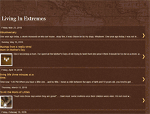 Tablet Screenshot of livinginextremes.blogspot.com