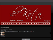 Tablet Screenshot of dekotaguesthouse.blogspot.com