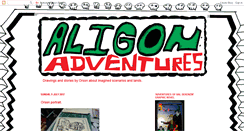 Desktop Screenshot of aligon-adventures.blogspot.com