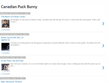 Tablet Screenshot of canadianpuckbunny.blogspot.com