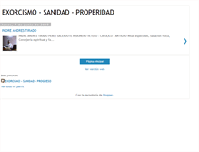 Tablet Screenshot of exorcismosanidadprosperidad.blogspot.com