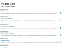 Tablet Screenshot of bibliovoracious.blogspot.com