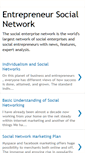 Mobile Screenshot of entrepreneursocialnetwork.blogspot.com