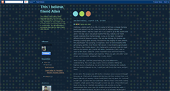 Desktop Screenshot of allennassimi.blogspot.com