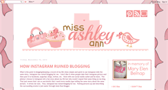 Desktop Screenshot of littlemissashleyann.blogspot.com