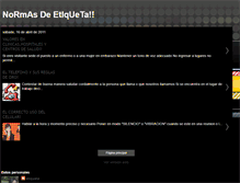 Tablet Screenshot of normasdetiqueta.blogspot.com