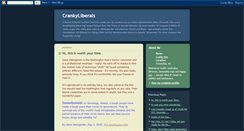Desktop Screenshot of crankyliberals.blogspot.com