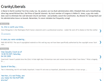 Tablet Screenshot of crankyliberals.blogspot.com